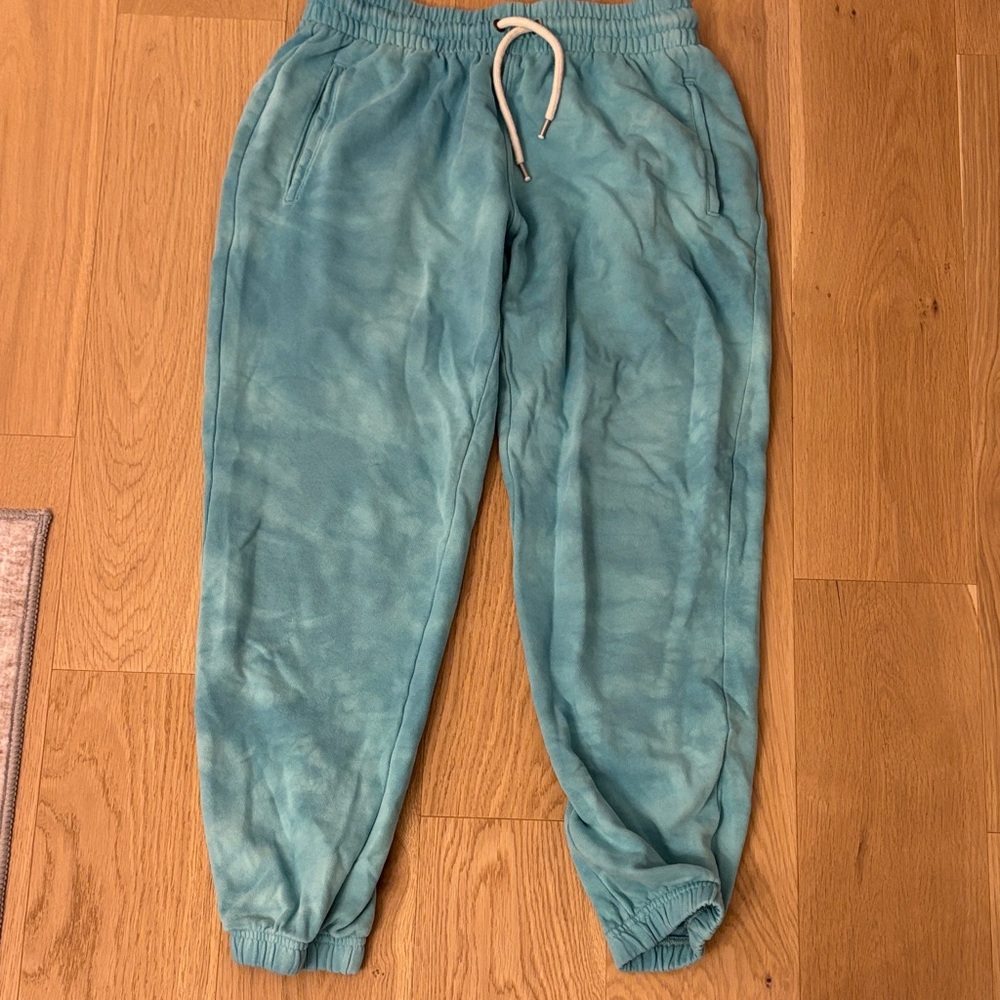 GAP Teal tie dye Joggers